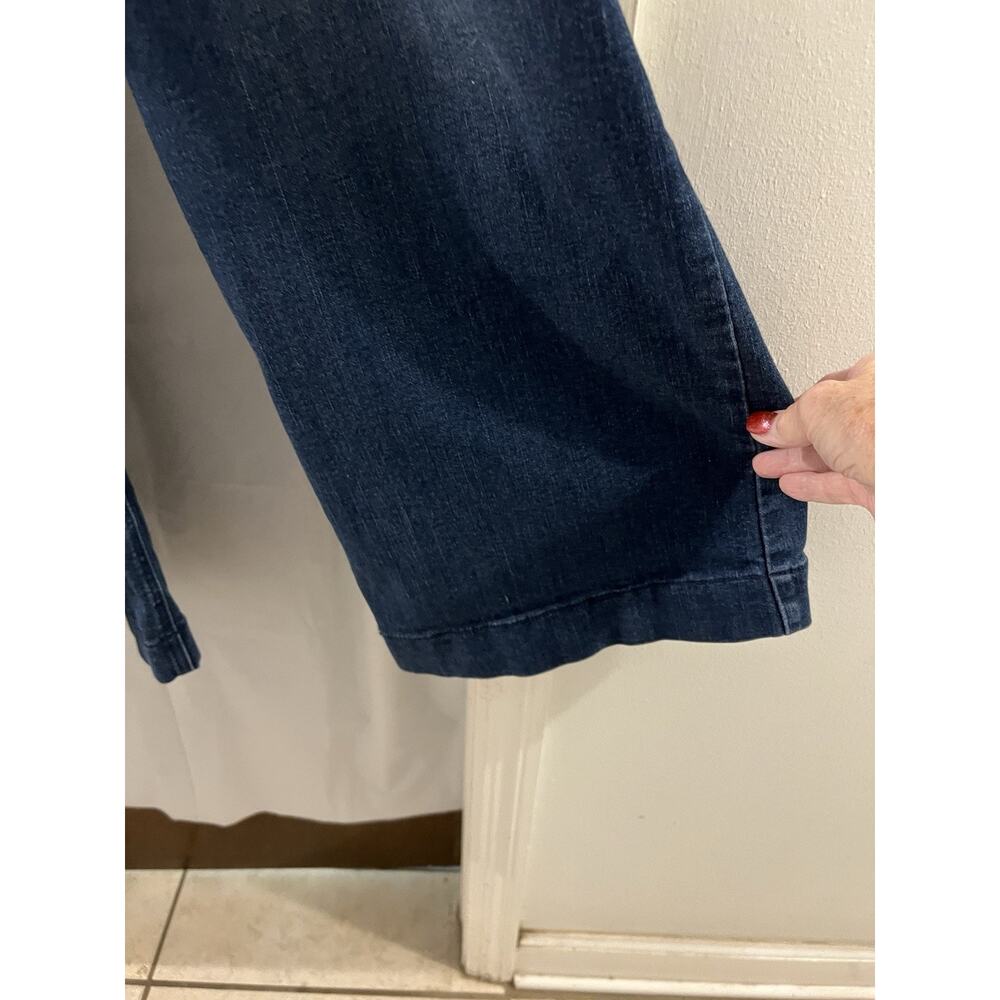 Democracy Ab Solution Skyrise Crop Wide Leg w/ Tulip Hem Jeans Size 16W - Picture 2 of 7